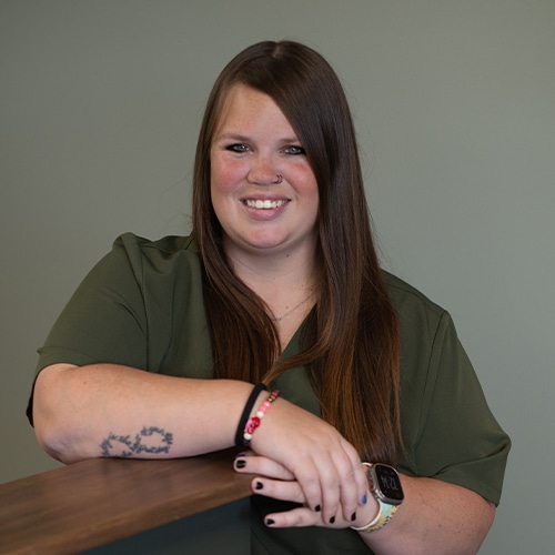 Kylie, veterinary team member at Olive Animal Hospital in Danville, IN