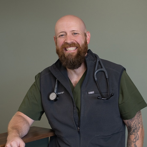 Mike Hanlon, veterinarian at Olive Animal Hospital in Danville, IN