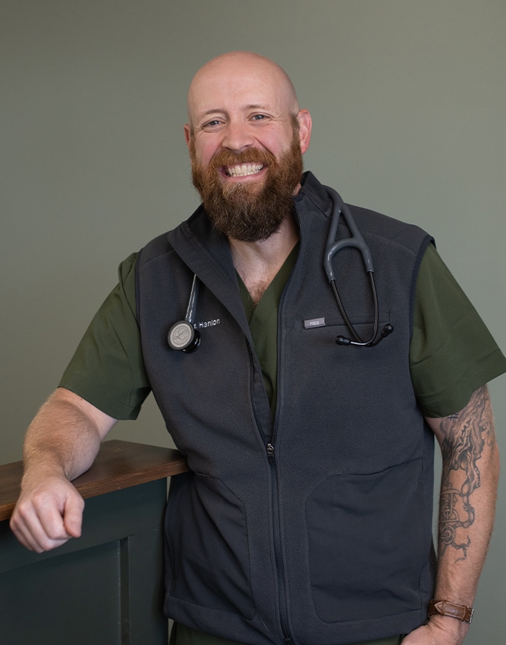 Mike Hanlon, veterinarian at Olive Animal Hospital in Danville, IN
